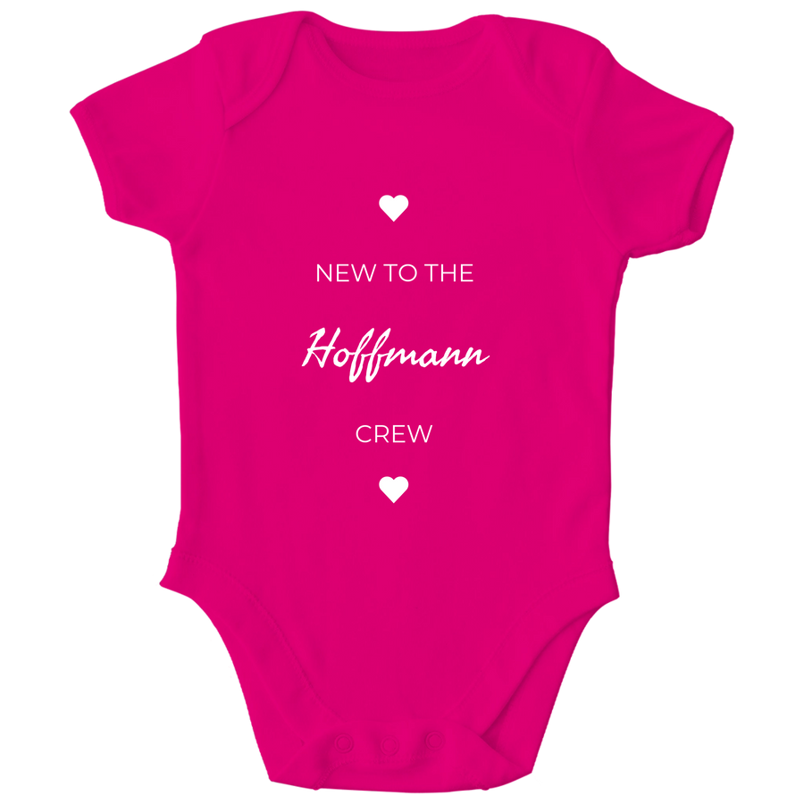 Baby Body personalisiert, aus 100 % Bio-Baumwolle, Personalisierte Babykleidung, Strampler, Wickelbody, Personalisierte Geschenke Baby