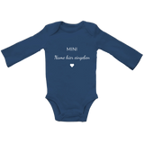 Baby Body personalisiert, aus 100 % Bio-Baumwolle, Personalisierte Babykleidung, Strampler, Wickelbody, Personalisierte Geschenke Baby