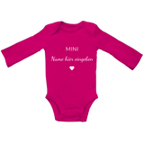 Baby Body personalisiert, aus 100 % Bio-Baumwolle, Personalisierte Babykleidung, Strampler, Wickelbody, Personalisierte Geschenke Baby