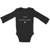 Baby Body personalisiert, aus 100 % Bio-Baumwolle, Personalisierte Babykleidung, Strampler, Wickelbody, Personalisierte Geschenke Baby