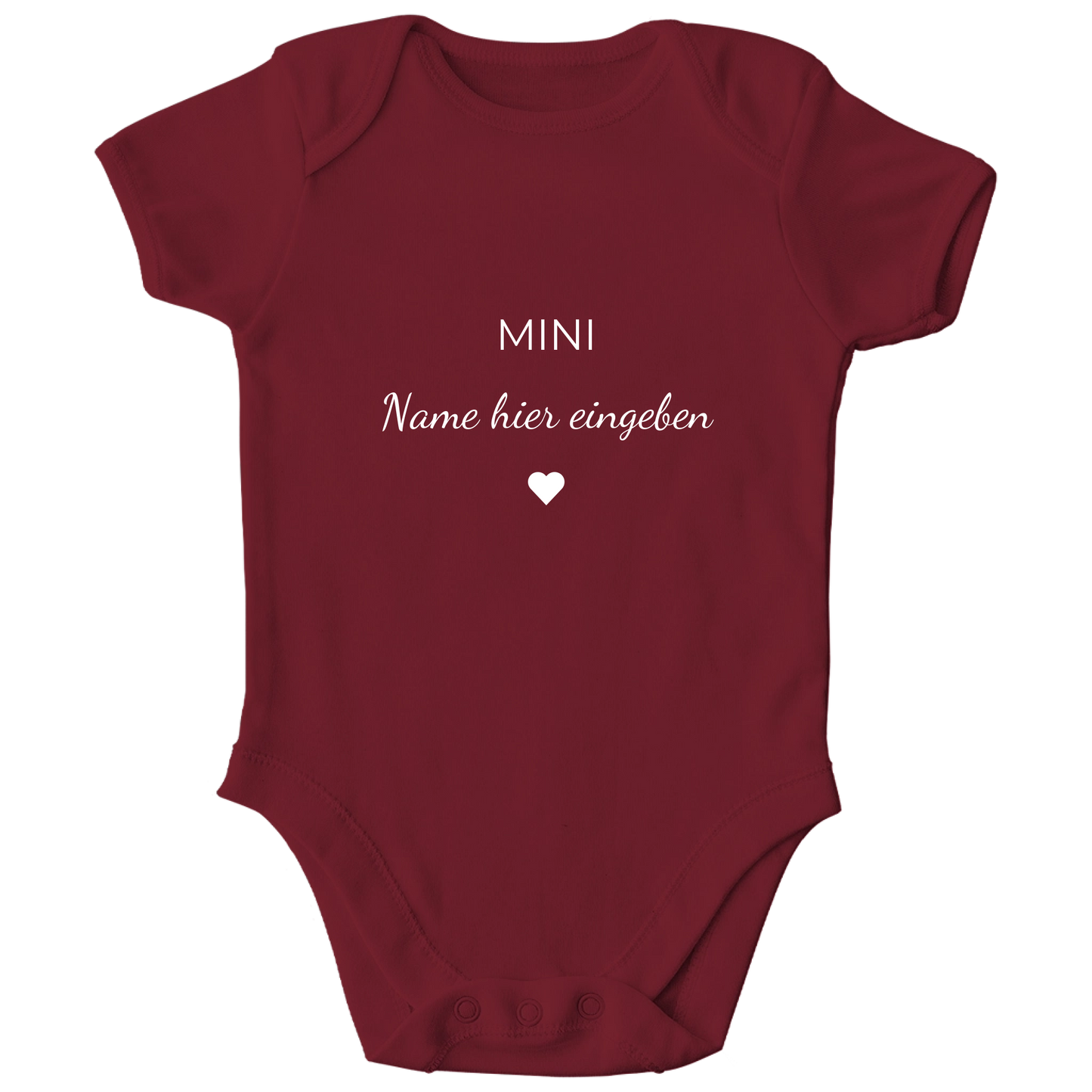 Baby Body personalisiert, aus 100 % Bio-Baumwolle, Personalisierte Babykleidung, Strampler, Wickelbody, Personalisierte Geschenke Baby