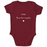 Baby Body personalisiert, aus 100 % Bio-Baumwolle, Personalisierte Babykleidung, Strampler, Wickelbody, Personalisierte Geschenke Baby