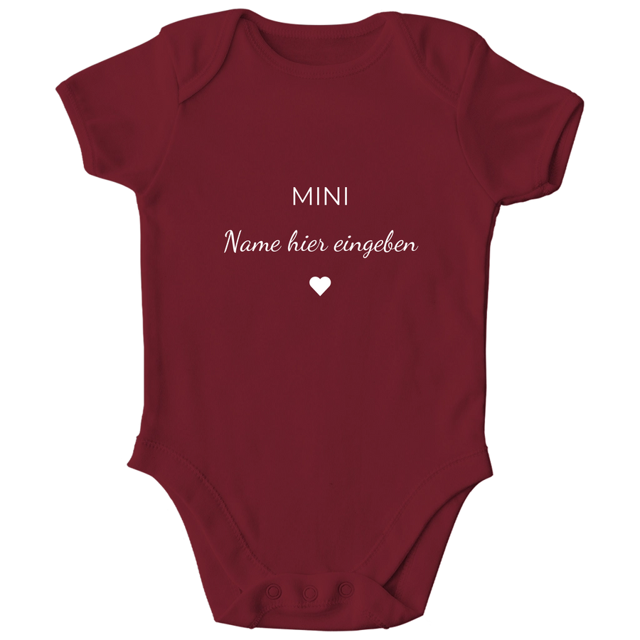 Baby Body personalisiert, aus 100 % Bio-Baumwolle, Personalisierte Babykleidung, Strampler, Wickelbody, Personalisierte Geschenke Baby