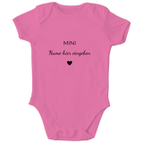 Baby Body personalisiert, aus 100 % Bio-Baumwolle, Personalisierte Babykleidung, Strampler, Wickelbody, Personalisierte Geschenke Baby