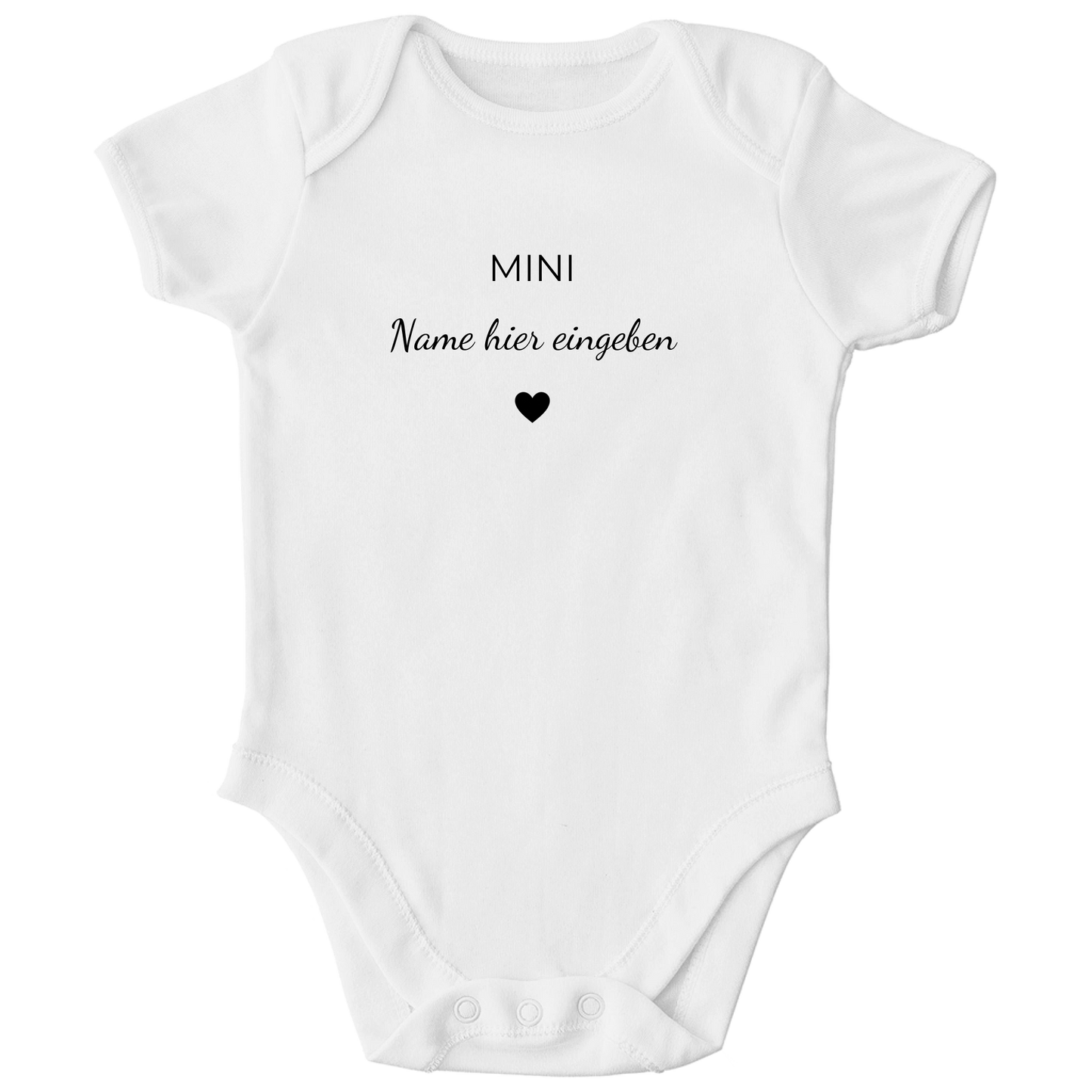 Baby Body personalisiert, aus 100 % Bio-Baumwolle, Personalisierte Babykleidung, Strampler, Wickelbody, Personalisierte Geschenke Baby
