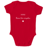 Baby Body personalisiert, aus 100 % Bio-Baumwolle, Personalisierte Babykleidung, Strampler, Wickelbody, Personalisierte Geschenke Baby