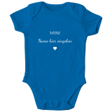 Baby Body personalisiert, aus 100 % Bio-Baumwolle, Personalisierte Babykleidung, Strampler, Wickelbody, Personalisierte Geschenke Baby