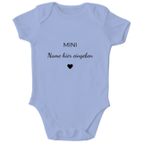 Baby Body personalisiert, aus 100 % Bio-Baumwolle, Personalisierte Babykleidung, Strampler, Wickelbody, Personalisierte Geschenke Baby