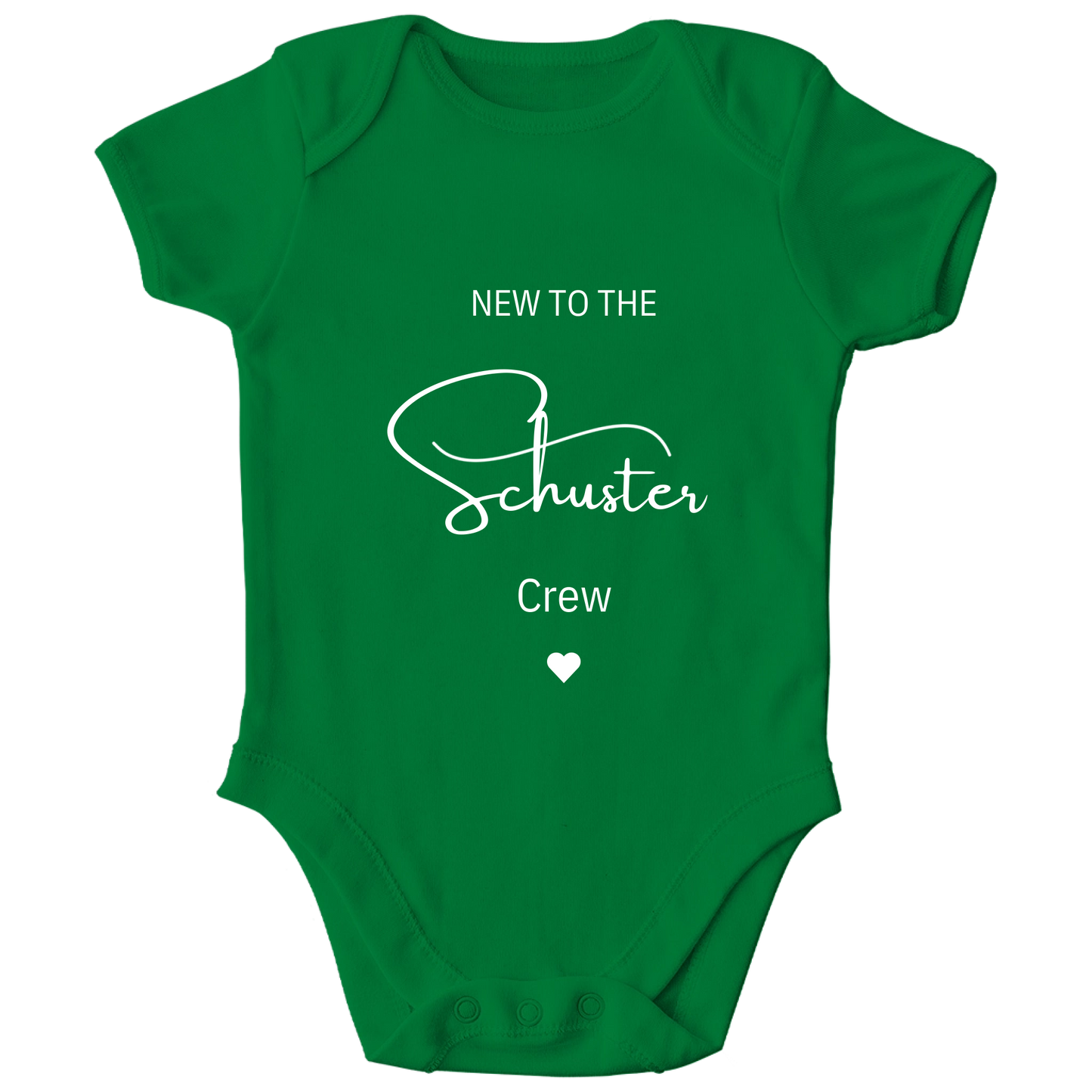 Personalisierter Baby Body New to the Crew mit Namen Baby Strampler Geschenk