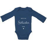 Personalisierter Baby-Body „New to the Crew“ – Neugeborenen-Strampler mit individuellem Namen, Geschenk zur Babyparty & Geburtsankündigung