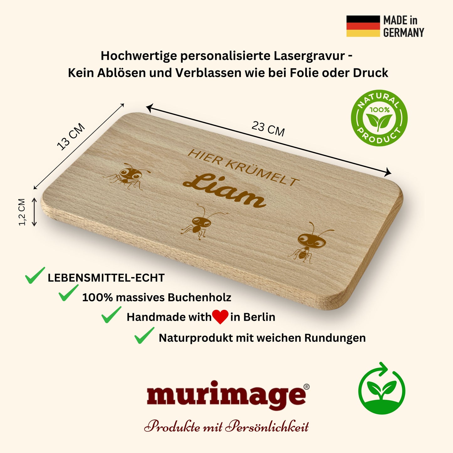 Frühstücksbrettchen (3 Bundle Insekten 7 X)