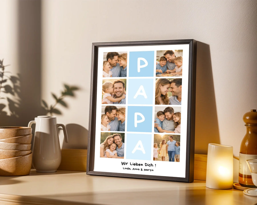 PAPA Posterdesign – Personalisierung mit eigenem Foto und Text