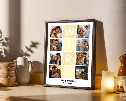 WIR Posterdesign – Personalisierung mit eigenem Foto und Text