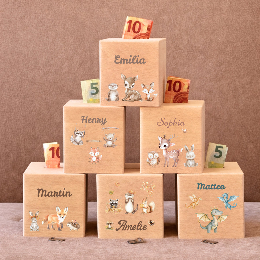 Spardose Holz Bundle 5