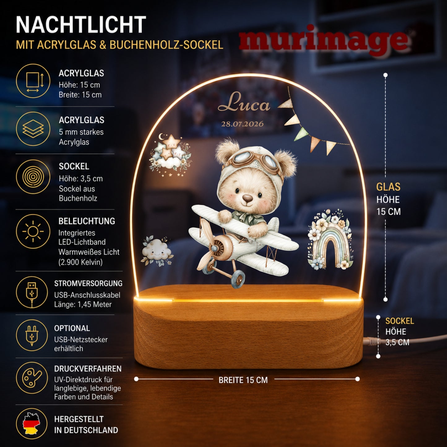 Nachtlichter Bundle 1 schlafende Tiere