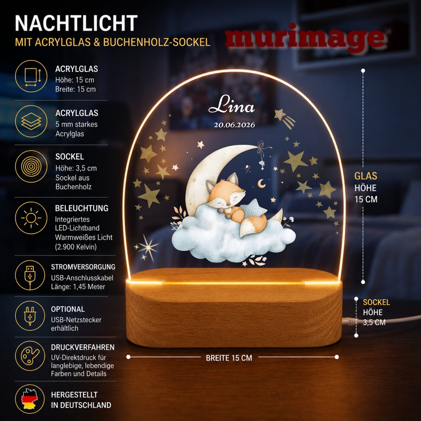 Nachtlichter Bundle 1 schlafende Tiere