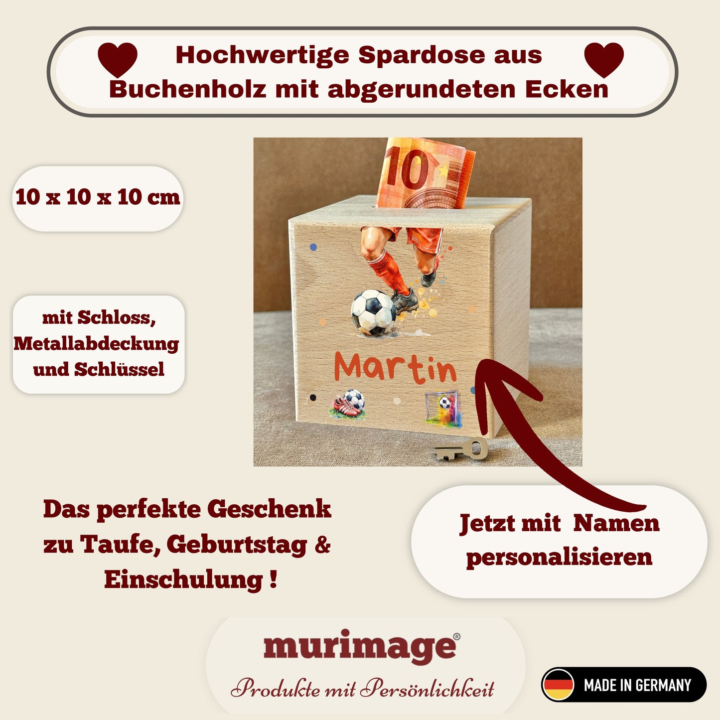 Spardose Holz Bundle 10